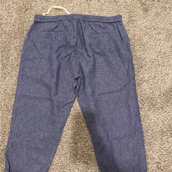 Women’s Blue Casual Capri Pants - Picture 2 of 2
